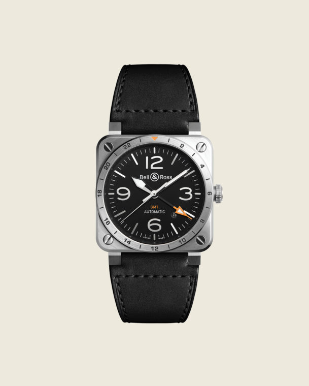 reloj bell & ross br09-93 gmt BR0393-GMT-ST/SCA