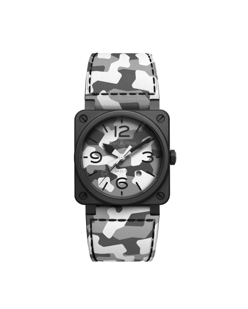 Reloj para hombre bell and ross br03-92 white cammo