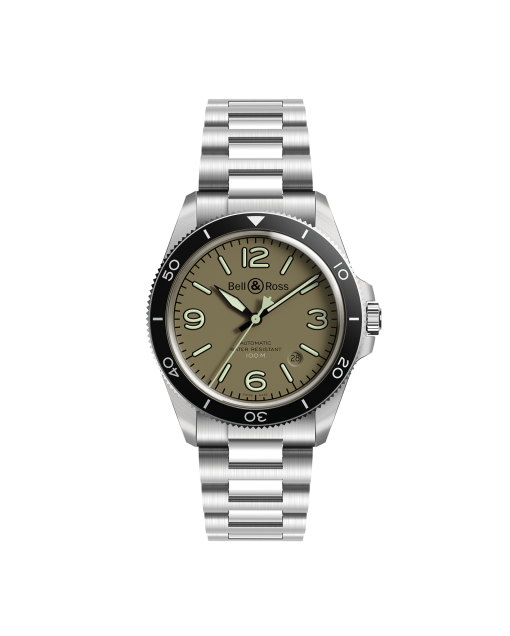 reloj bell and ross brv2-92 military green BRV292-MKA-ST/SST