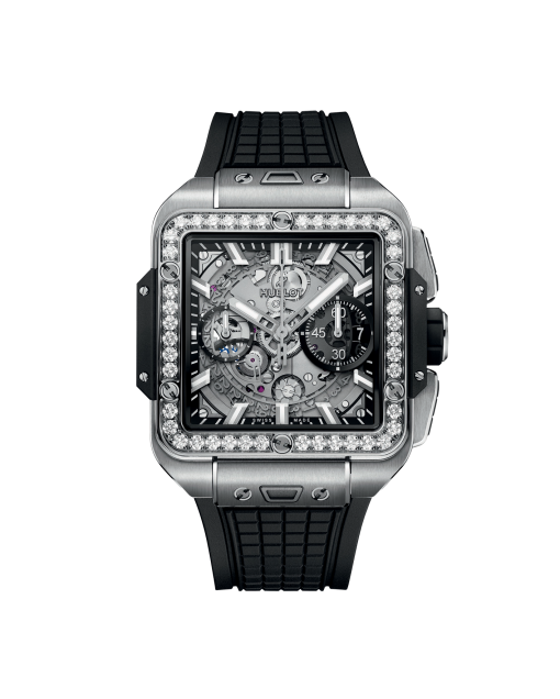 reloj hublot square bang unico titanium diamonds 821.NX.0170.RX.1204