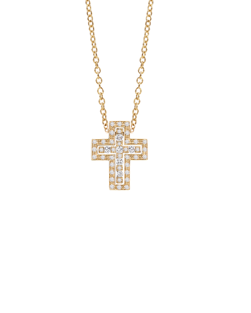 collar damiani belle epoque cruz oro amarillo diamantes 20083491