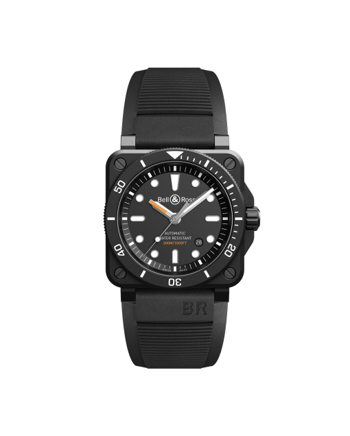 reloj bell & ross BR03-92 Diver Black Matte BR0392-d-bl-ce/srb