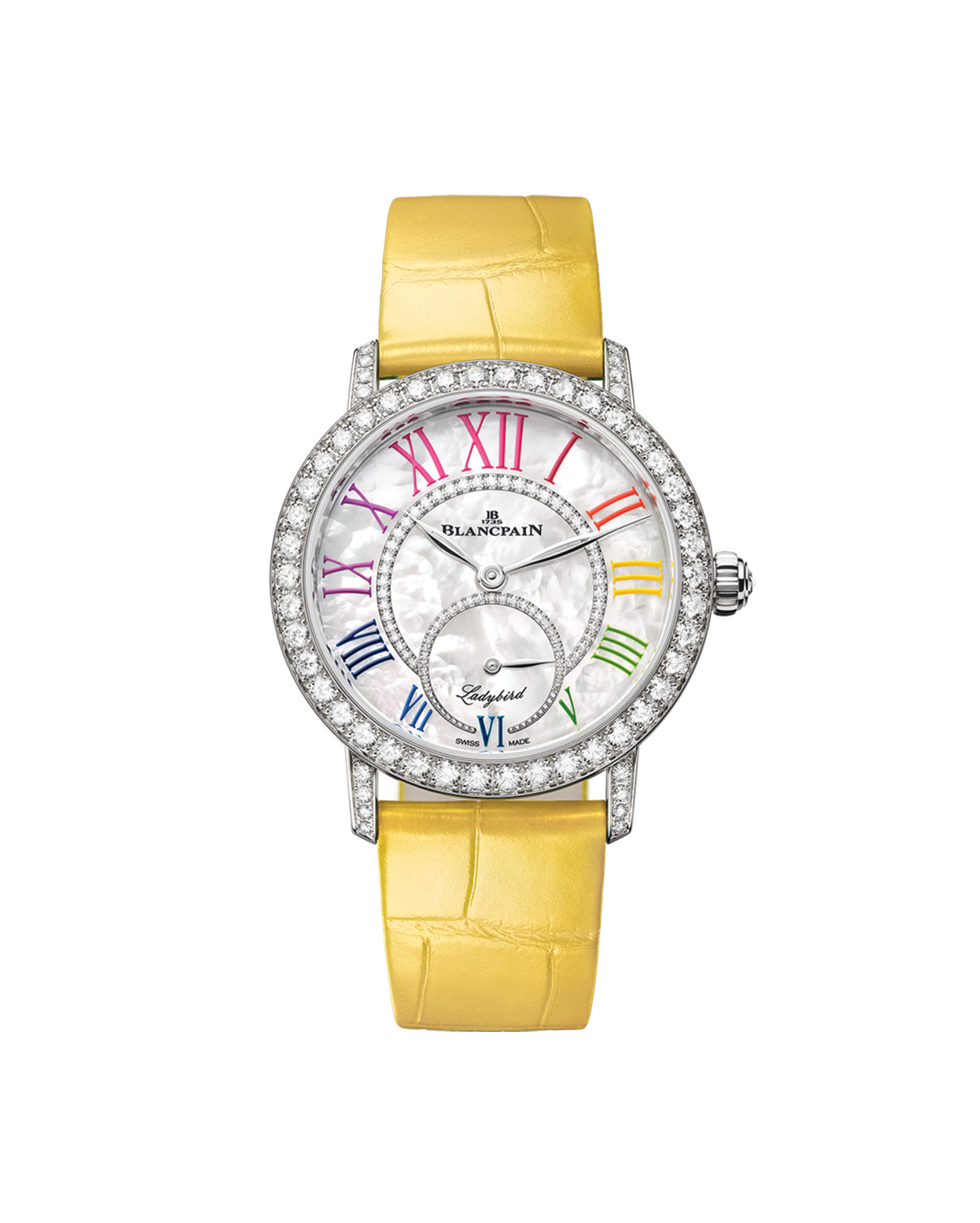 reloj blancpain ladybird colors 3661a-1954-95a yellow