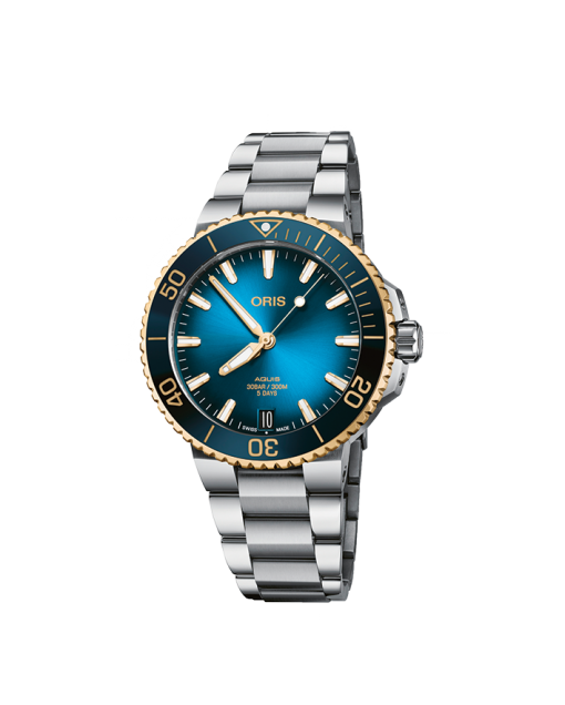 Reloj Oris Aquis Date Calibre 400 Bi Colour Azul de Acero 0140077696357-0782209PEB/42277FC