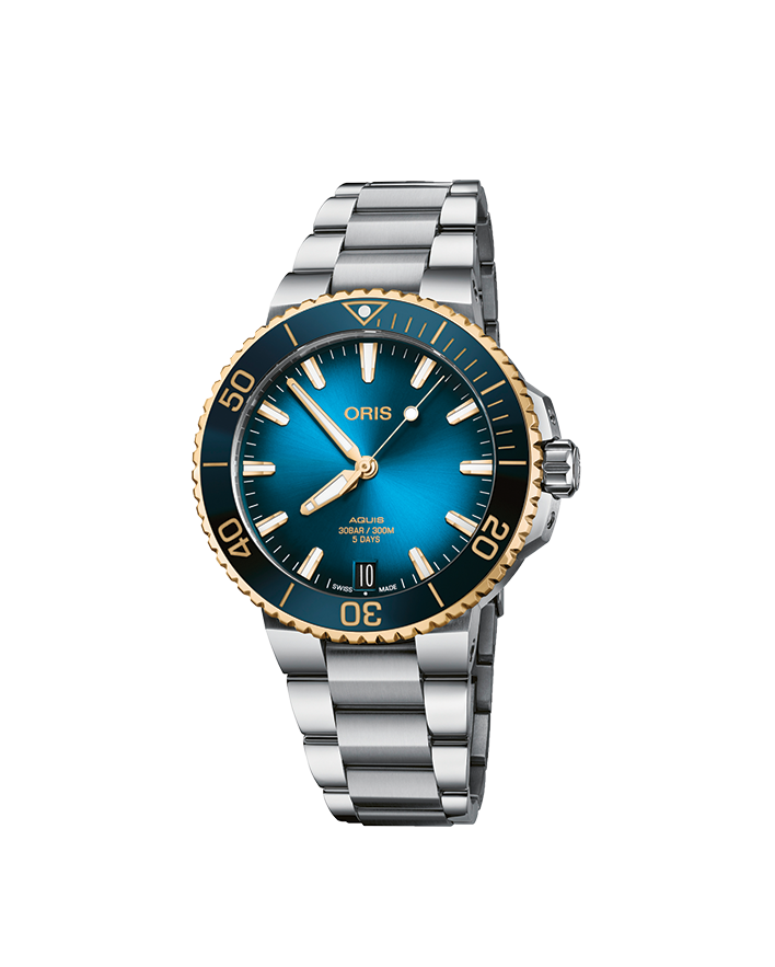 Reloj Oris Aquis Date Calibre 400 Bi Colour Azul de Acero 0140077696357-0782209PEB/42277FC