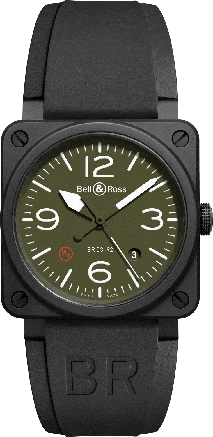 reloj bell & ross br03-92 military type BR0392-MIL-CE