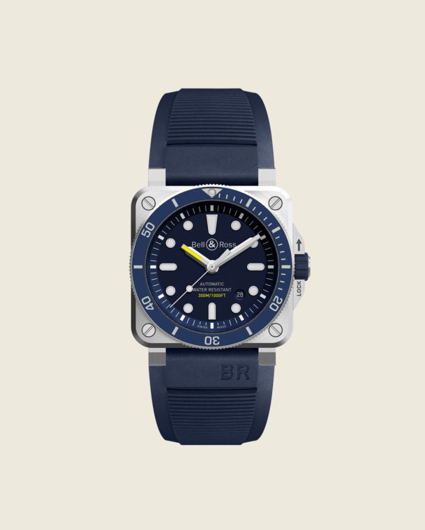 reloj bell & ross br03-92 diver blue BR0392-D-BU-ST/SRB