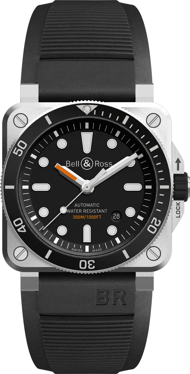 reloj bell & ross br03-92 diver BR0392-D-BL-ST/SRB