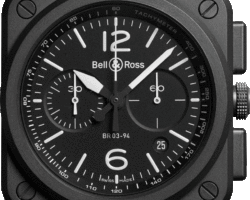 reloj bell & ross br03-94 black matte BR0394-BL-CE