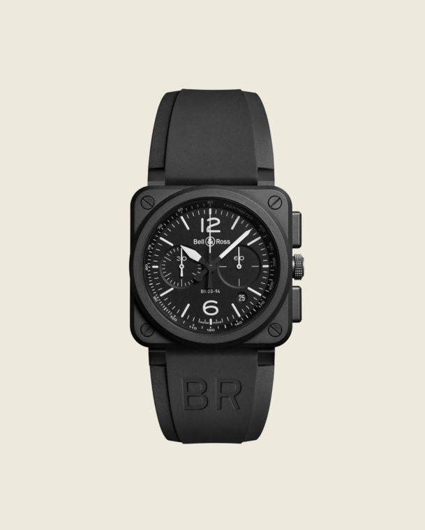 reloj bell & ross br03-94 Black Matte BR0394-BL-CE