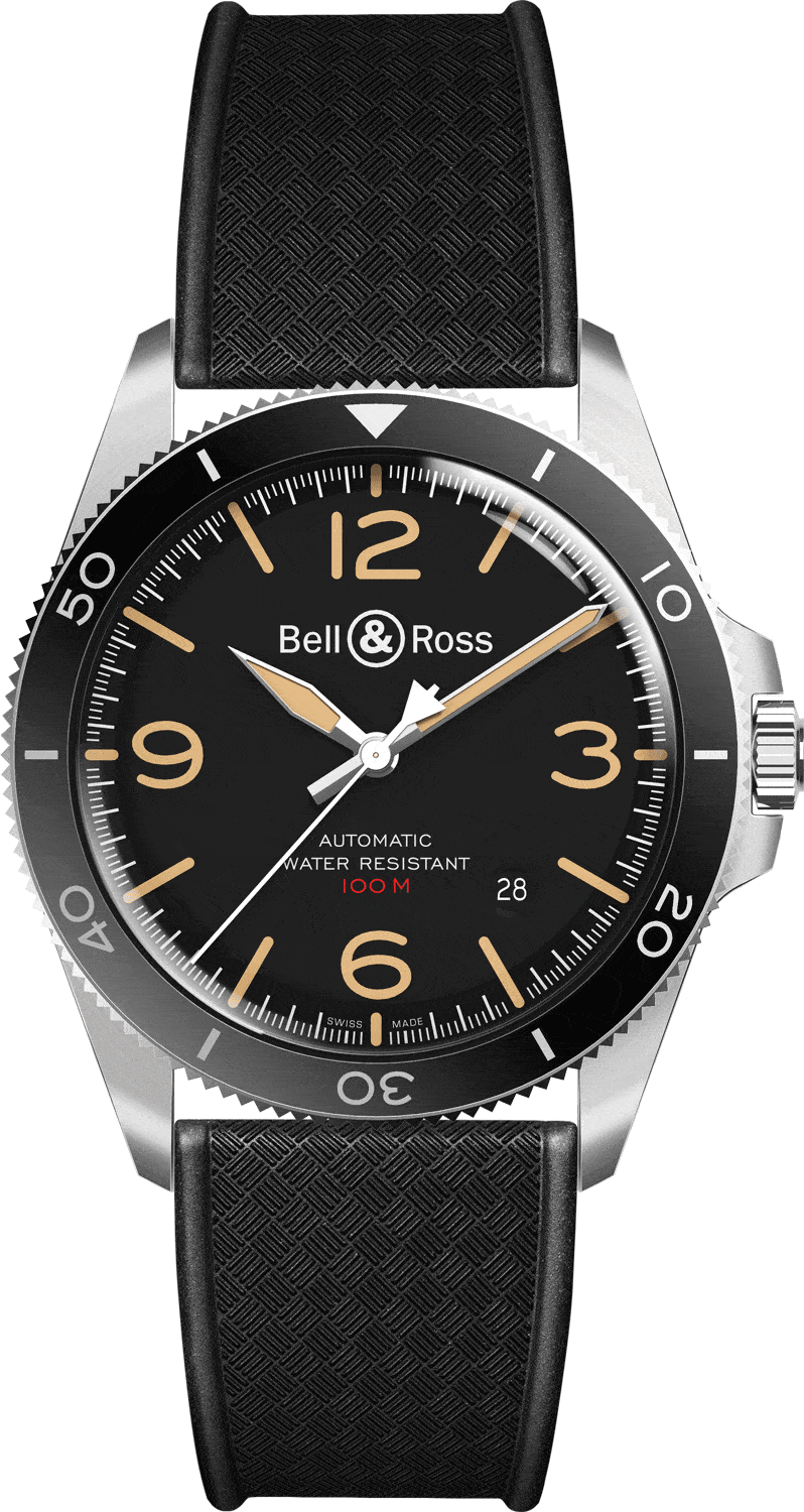 reloj bell & ross br v2-93 steel heritage BRV292-HER-ST/SRB