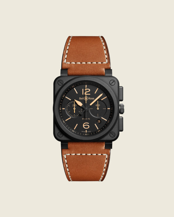 reloj bell & ross br03-94 heritage ceramic BR0394-HERI-CE