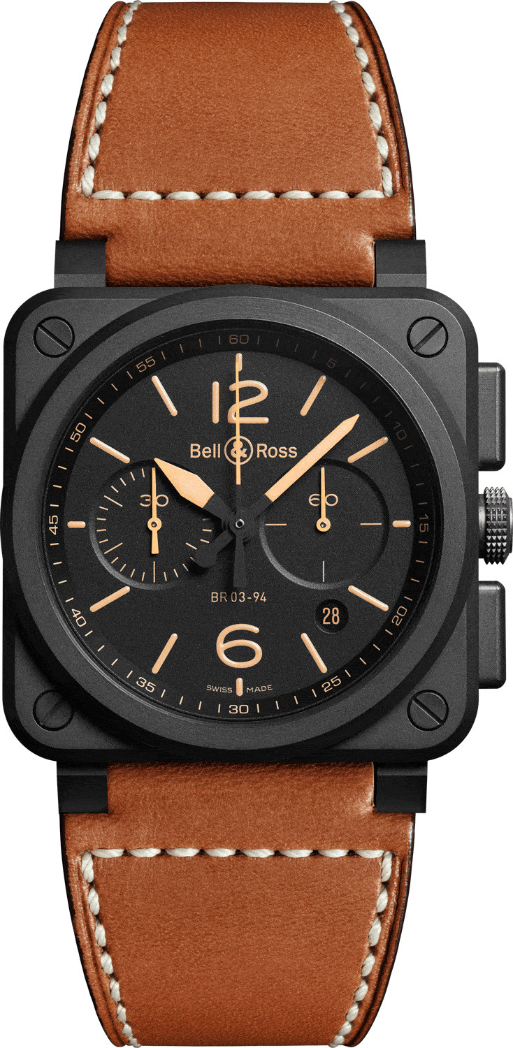 reloj bell & ross br03-94 heritage ceramic BR0394-HERI-CE