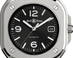 reloj bell & ross br 05 black steel BR05A-BL-ST/SST