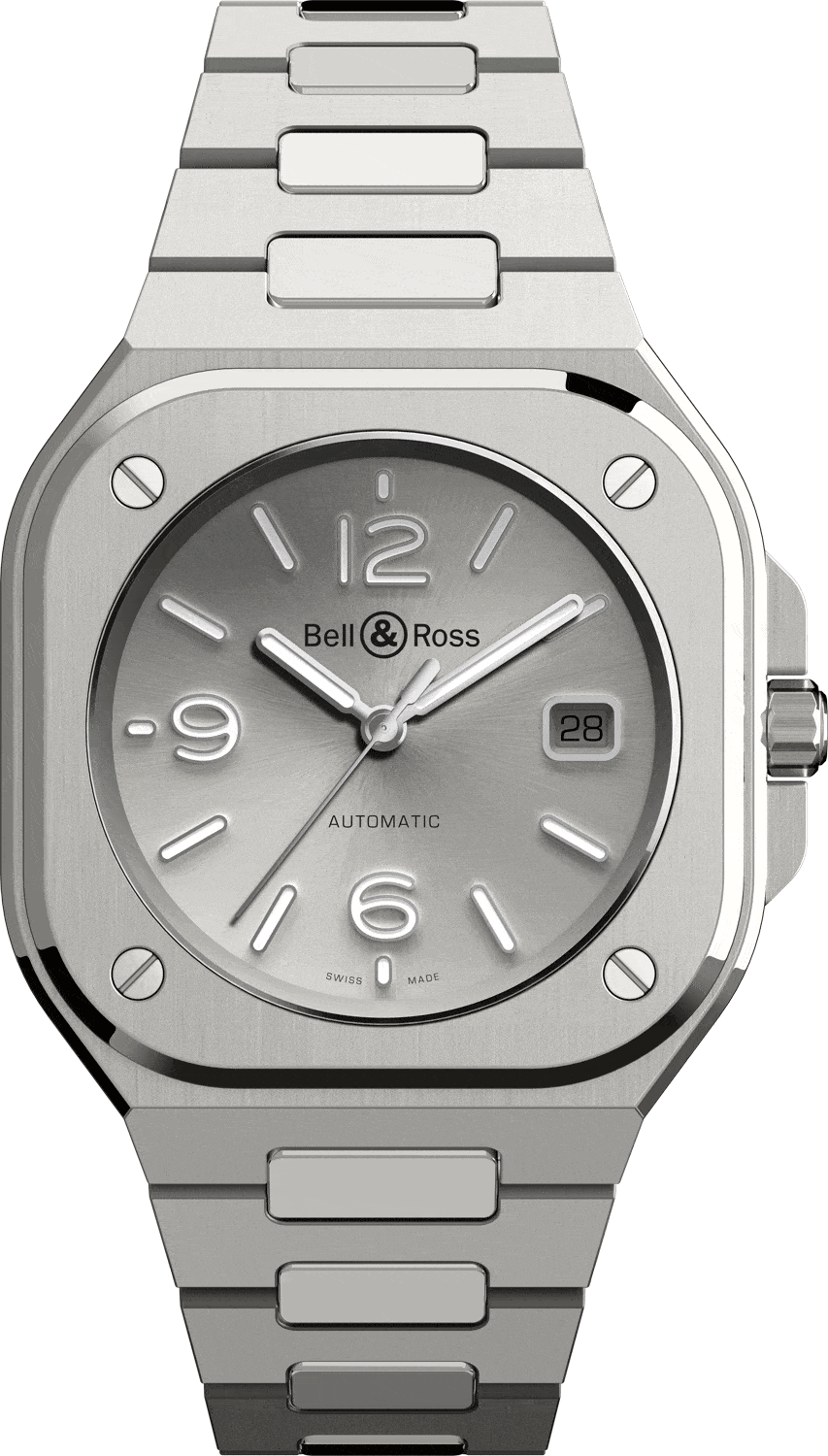 reloj bell & ross br 05 grey steel BR05A-GR-ST/SST