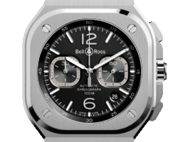 reloj bell & ross br05 chrono black steel BR05C-BL-ST/SST