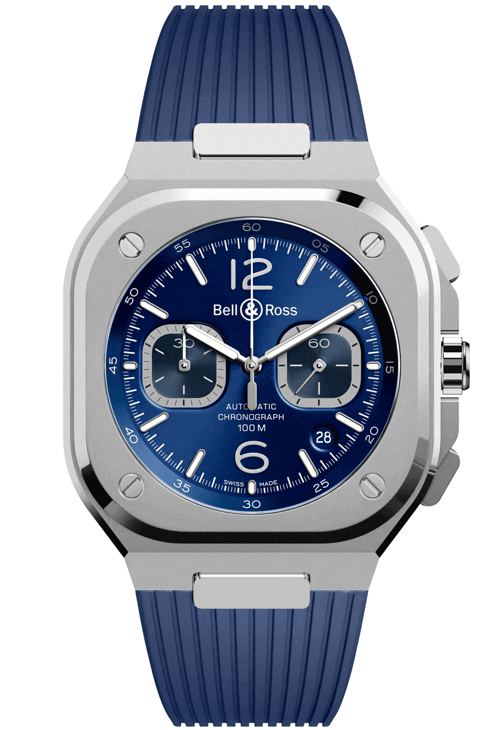 reloj bell & ross br05 chrono blue steel BR05C-BU-ST/SRB