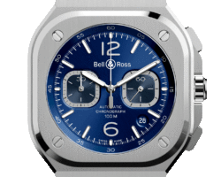 reloj bell & ross br05 chrono blue steel BR05C-BLU-ST/SST