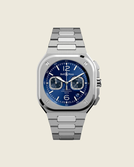 reloj bell & ross br05 chrono blue steel BR05C-BLU-ST/SST