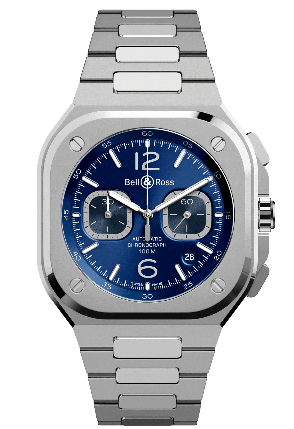 reloj bell & ross br05 chrono blue steel BR05C-BLU-ST/SST