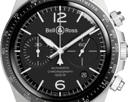 reloj bell & ross br v2-92 black steel BRV294-BL-ST/SST