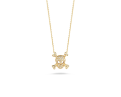 collar roberto coin tiny treasures skull