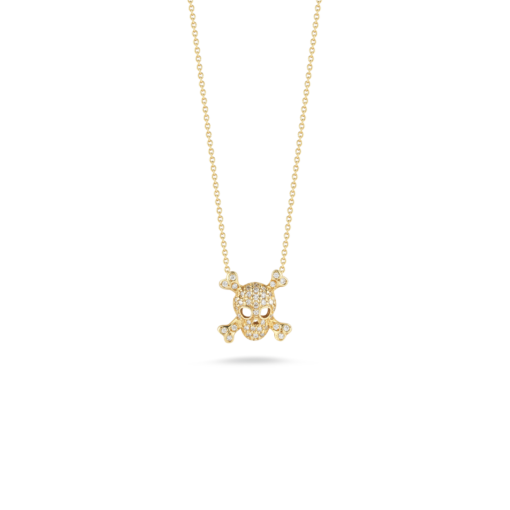 collar roberto coin tiny treasures skull