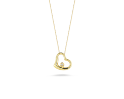 collar roberto coin tiny treasures gold heart