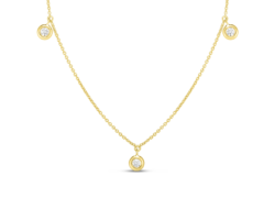 collar roberto coin diamonds by the inch oro amarillo 3500010atchx