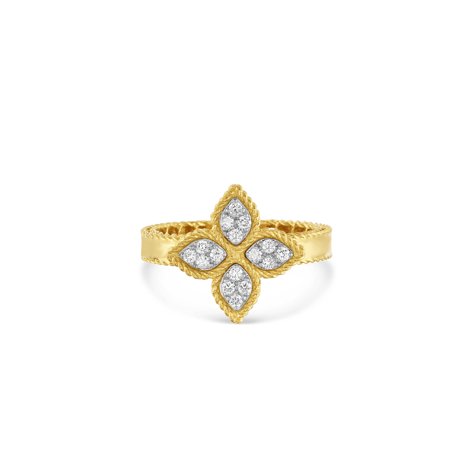 anillo roberto coin princess flower diamantes
