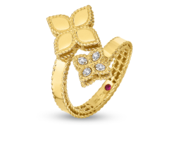 anillo roberto coin princess flower oro amarillo 7771384aj65x