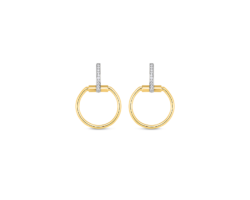 aretes roberto coin classica parisienne oro amarillo 882383ajerx