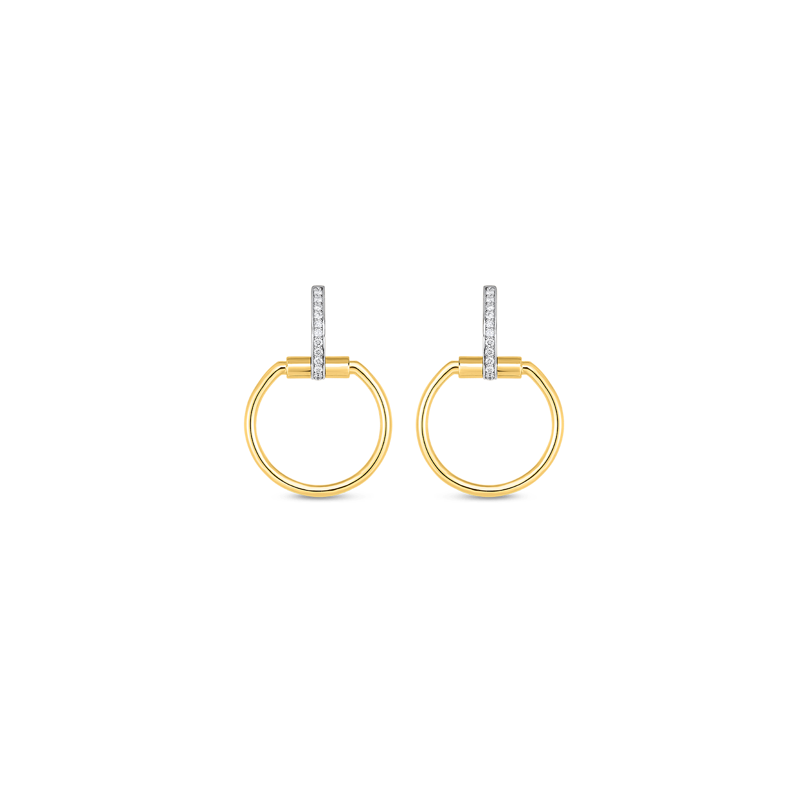 aretes roberto coin classica parisienne oro amarillo 882383ajerx