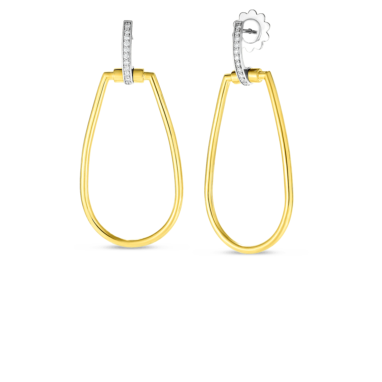 aretes roberto coin classica parisienne oro amarillo 8882381aherx