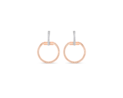 aretes roberto coin classica parisienne oro rosa 8882383aherx