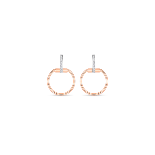 aretes roberto coin classica parisienne oro rosa 8882383aherx