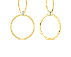 aretes roberto coin classica parisienne oro amarillo