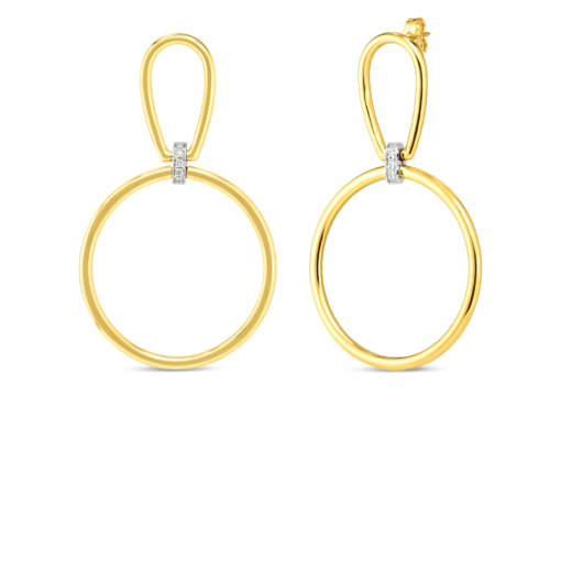 aretes roberto coin classica parisienne oro amarillo