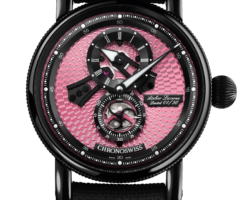 reloj chronoswiss flying regulator open gear pink panther CH-8755-PIBK