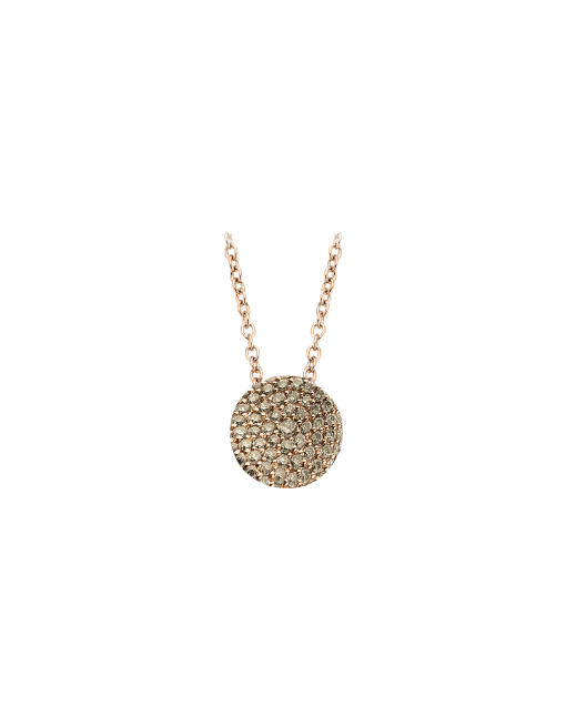 collar bigli mini waves con diamantes brown