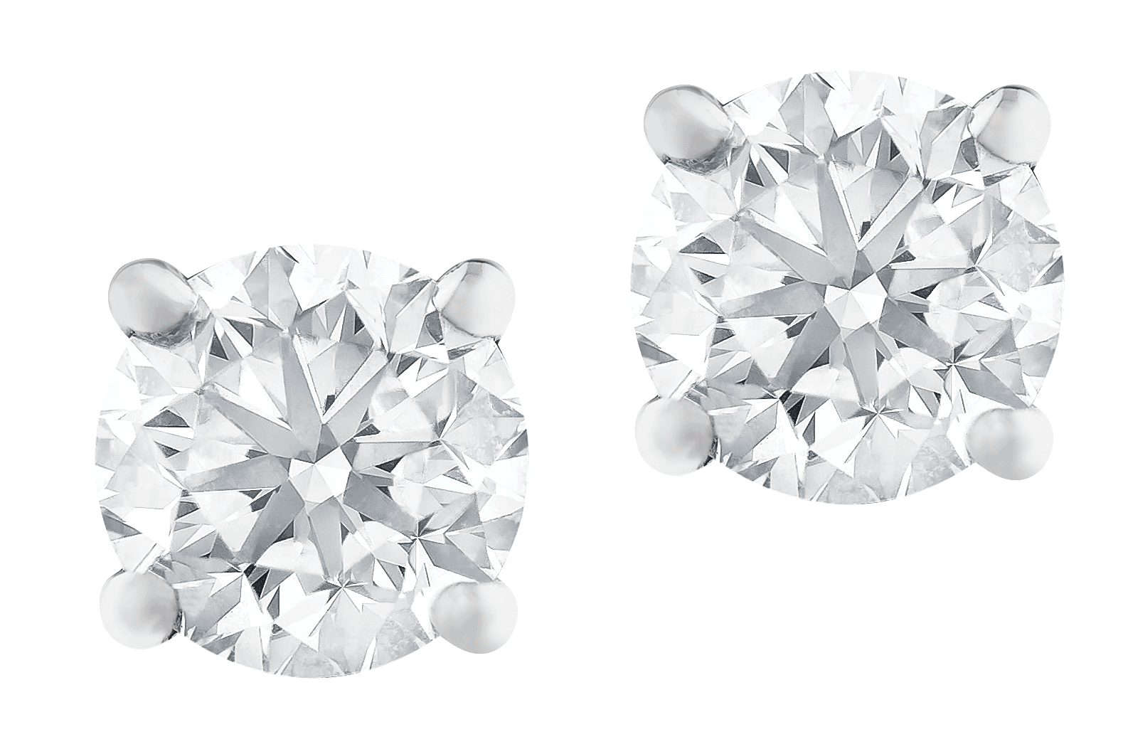 aretes de diamantes solitarios peyrelongue