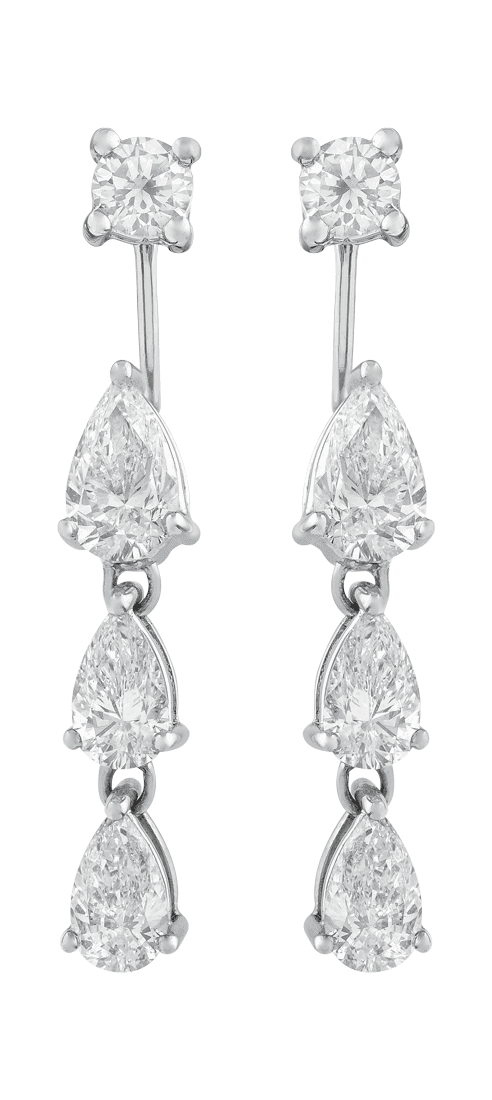 aretes desmontables de diamantes peyrelongue