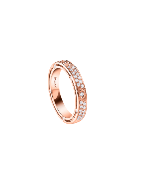 anillo damiani d side oro rosa diamantes 20086865