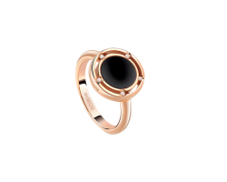 anillo damiani d side oro rosa onix 20084411