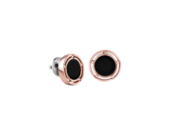 Aretes damiani d side oro rosa onix 20080431