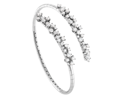 brazalete damiani mimosa oro blanco diamantes 20081598