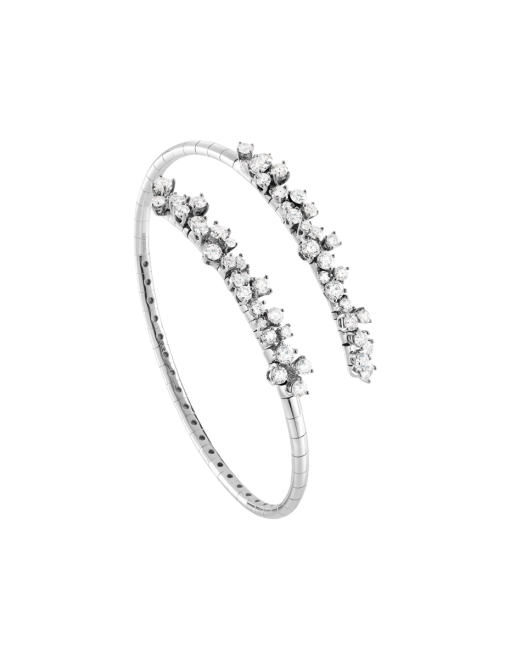 brazalete damiani mimosa oro blanco diamantes 20081598