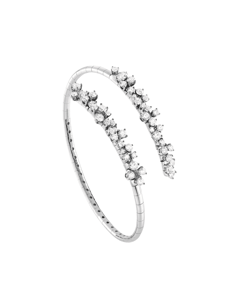 brazalete damiani mimosa oro blanco diamantes 20081598