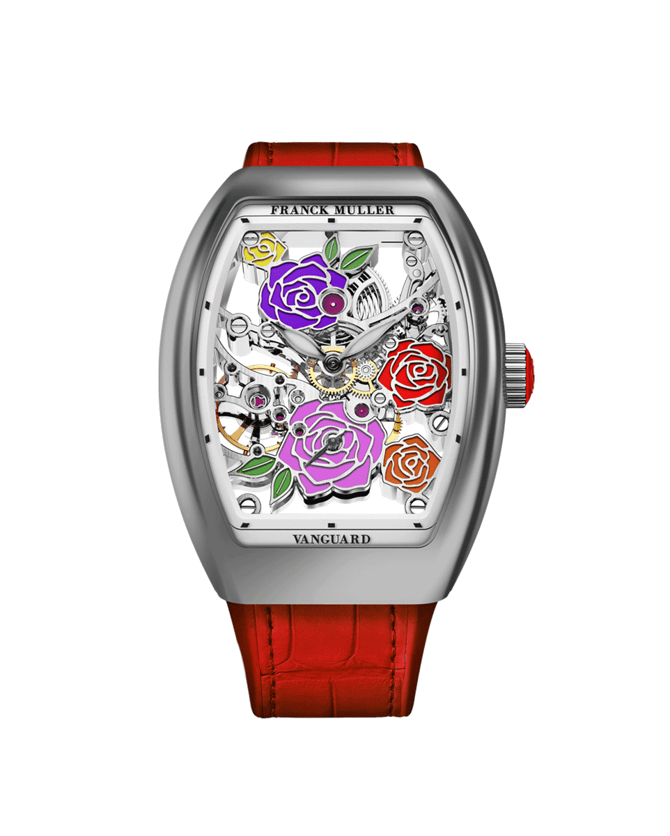 reloj franck muller vanguard rose skeleton V 32 S6 SQT ROSE (RG)