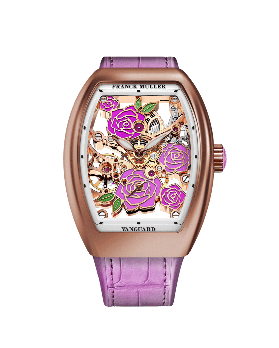 reloj franck muller vanguard rose skeleton V 32 S6 SQT ROSE (RS) 5N